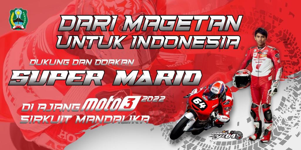 SUPER MARIO PEMUDA ASLI MAGETAN AKAN START DARI FRONT ROW MOTO3 GP MANDALIKA