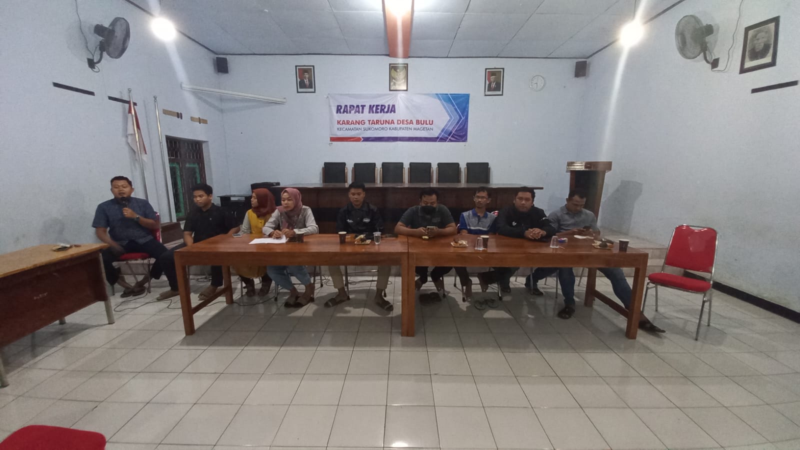 LANGSUNG TANCAP GAS, KARANG TARUNA “PEMBURU” DESA BULU GELAR RAPAT KERJA 